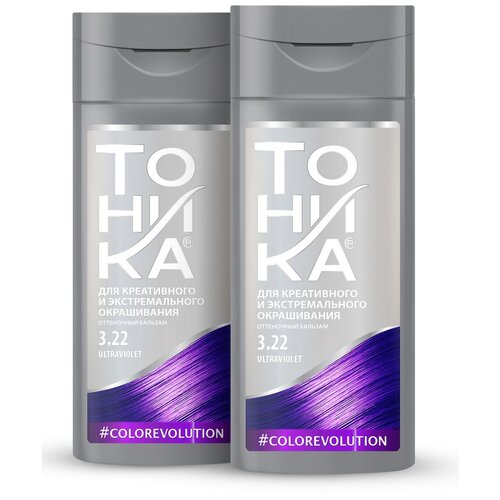 Тоника Оттеночный бальзам для волос, Тон 3.22 Фиолетовый, 150 мл, 2 шт