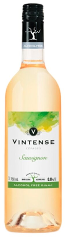 Безалкогольное вино Vintense Gepage Sauvignon Blanc, белое сухое 750 мл.