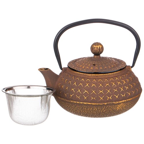 фото Чайник заварочный lefard "латте" чугунный, с эмалированным покрытием внутри, 680 мл (734-076)