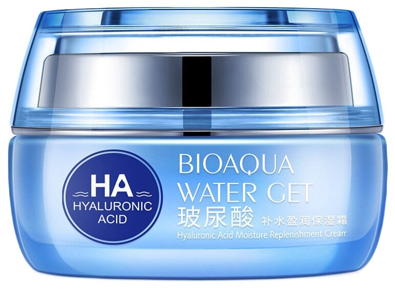 BioAqua HA Water Get Увлажняющий крем для лица с гиалуроновой кислотой, 50 мл
