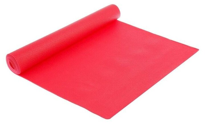 Коврик для йоги 173x61x0.3 см Красный