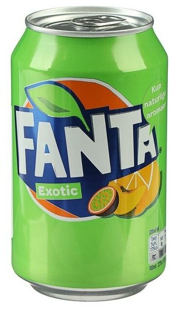 Газированный напиток FANTA (Фанта), Дания, 0.33 л - фотография № 4