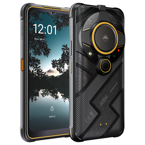 Смартфон AGM Glory G2 8/256 ГБ, Dual nano SIM, black agm pad p1 водонепроницаемый планшет android 13 с защитным чехлом fhd дисплей аккумулятор 7000 мач mtk g99 8 гб 256 гб