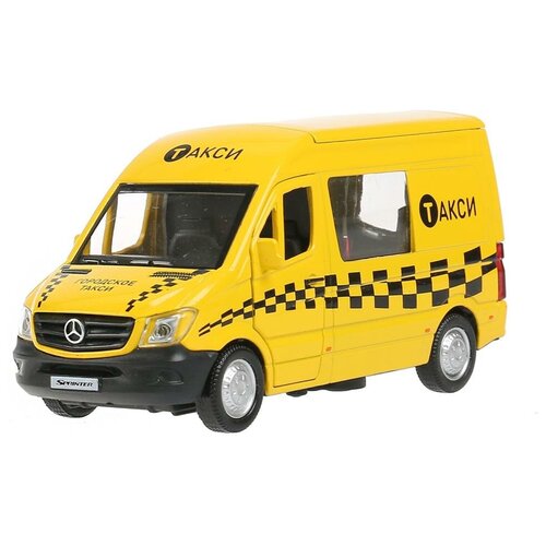 Модель машины Технопарк Mercedes-Benz Sprinter, Такси, инерционная SРRINТЕRVАN-14ТАХ-YЕ