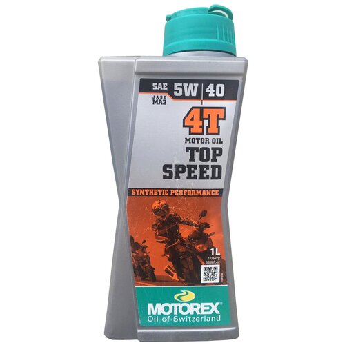 Синтетическое моторное масло Motorex Top Speed 4T 5W-40, 1 л