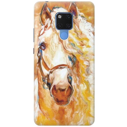 фото Re:paчехол - накладка artcolor для huawei mate 20 x с принтом "золотистая грива"