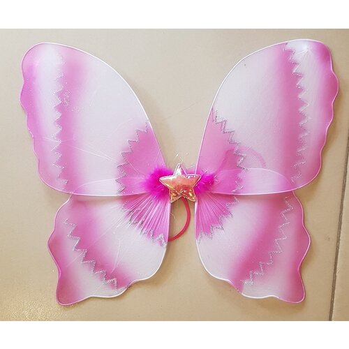 Крылья бабочки розовые 44×40см, капрон