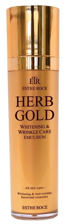 DEOPROCE Эмульсия для лица антивозрастная осветляющая ESTHEROCE HERB GOLD WHITENING & WRINKLE CARE EMULSION 135 мл