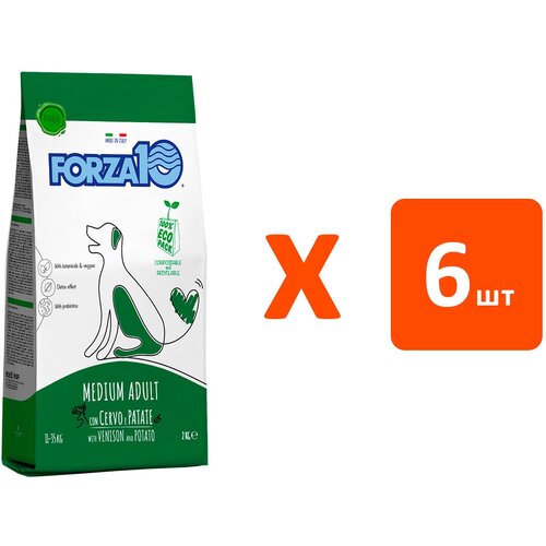 FORZA10 DOG MAINTENANCE ADULT MEDIUM для взрослых собак средних пород с олениной и картофелем (2 кг х 6 шт) forza10 dog legend new zeland all breeds беззерновой для взрослых собак всех пород с ягненком и олениной 11 33 11 33 кг