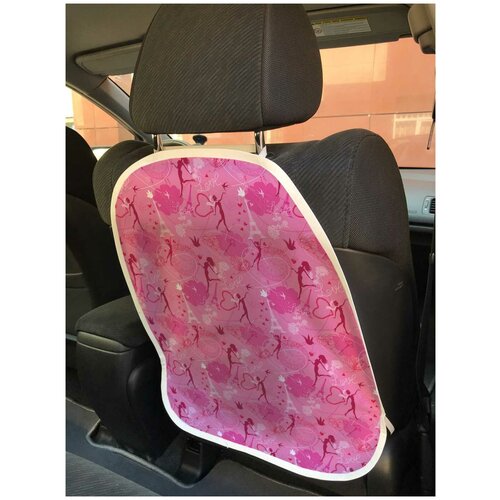 фото Защитная накидка joyarty "свадьба в париже" на спинку автомобильного сидения