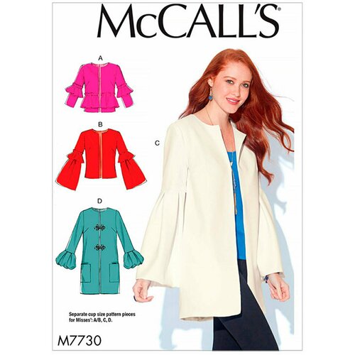 Выкройка McCall's №7730 Жакет