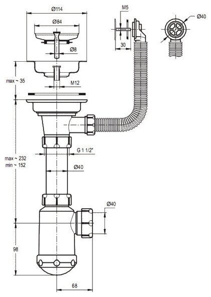 Кухонная мойка GRANULA 6501, пирит, кварц