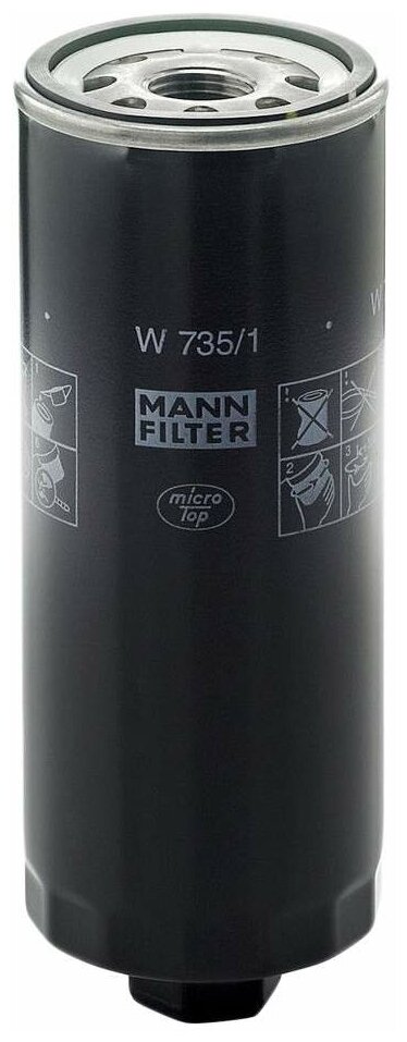 Масляный фильтр MANN-FILTER W 735/1