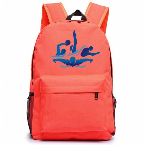 Рюкзак Плавание оранжевый неон №2