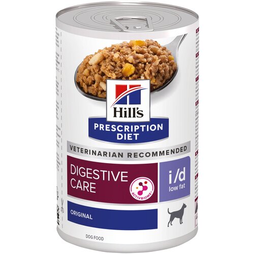 Влажный диетический корм для собак (консервы) Hill's Prescription Diet i/d Low Fat при расстройствах пищеварения с низким содержанием жира, 12шт*360г