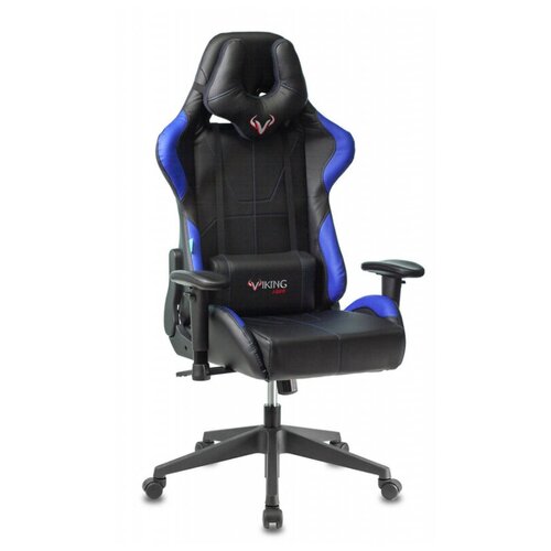 фото Компьютерное кресло zombie viking 5 aero игровое, обивка: искусственная кожа, цвет: черный/синий