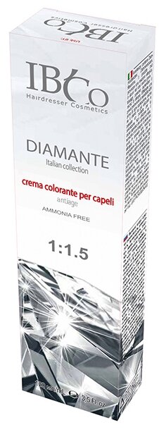 IBCo DIAMANTE Крем-краска для волос Ammonia free, 8/71 светлый блондин бежево-пепельный