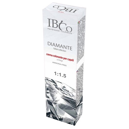 Купить IBCo DIAMANTE Крем-краска для волос Aammonia free, 5/77 светлый шатен коричневый интенсивный, 100 мл