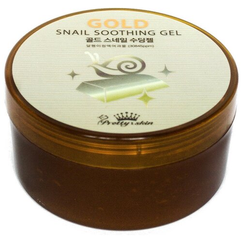 Гель универсальный с золотом и муцином улитки Prettyskin Gold Snail Soothing Gel 300ml