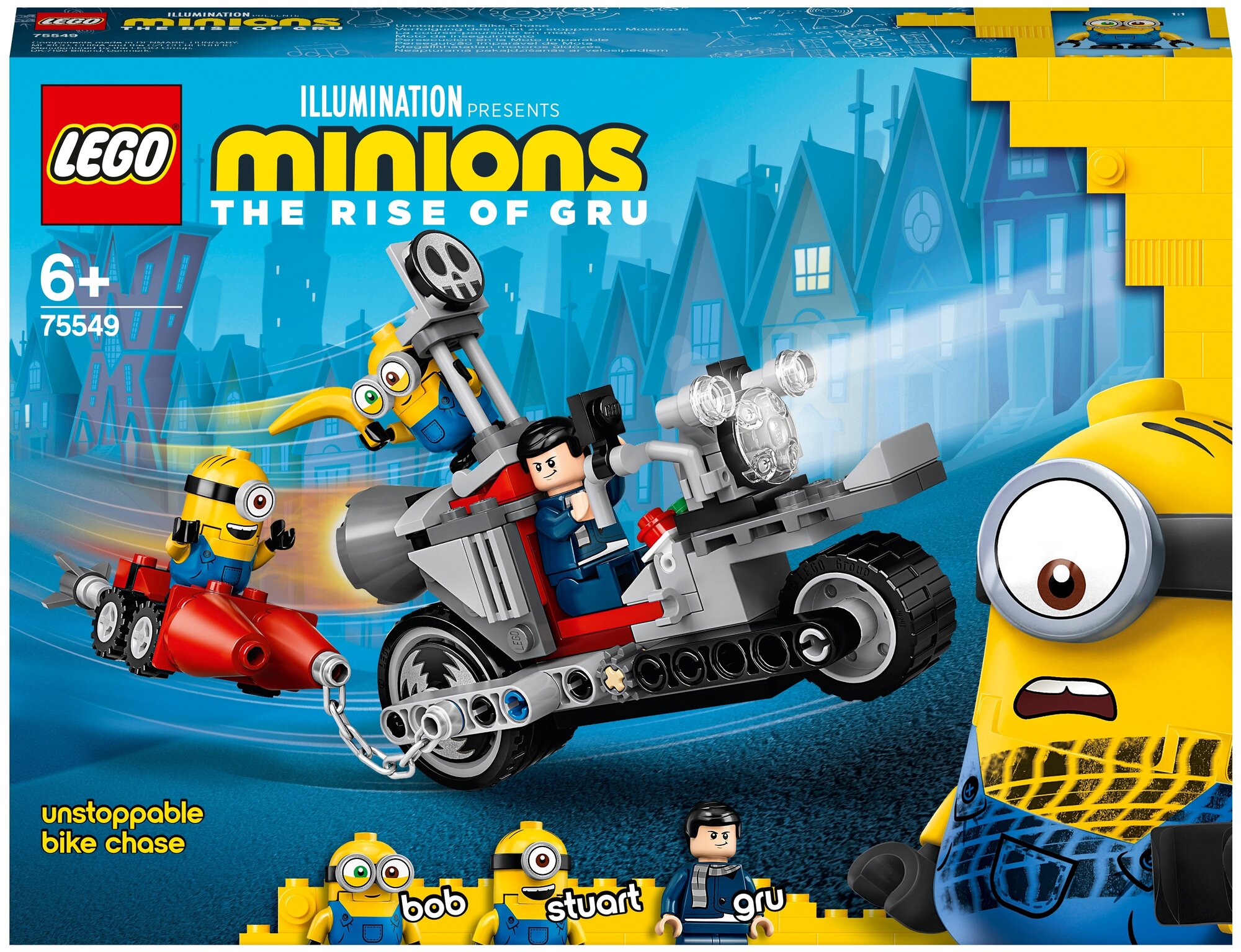 Lego Конструктор LEGO Minions 75549 Невероятная погоня на мотоцикле