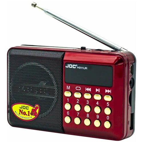 Радиоприемник цифровой JOC H011ВТ Radio FM USB microSD Bluetooth блютус 75000₽