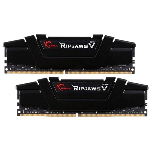 Оперативная память GSKILL Ripjaws V 32 ГБ 16 ГБ x 2 шт DDR4 3200 МГц DIMM CL14 F4-3200C14D-32GVK 2136200₽