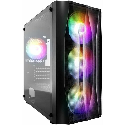 Корпус microATX 1stPlayer FIREBASE X3-M Без БП чёрный корпус microatx 1stplayer firebase x4 m без бп белый