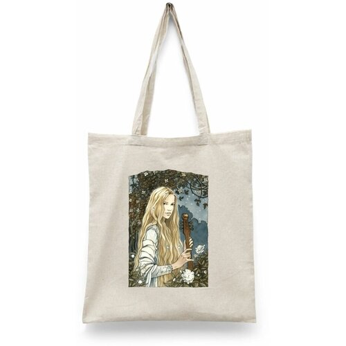 фото Сумка-шоппер унисекс каждому своё "властелин колец/хоббит/толкин" черная