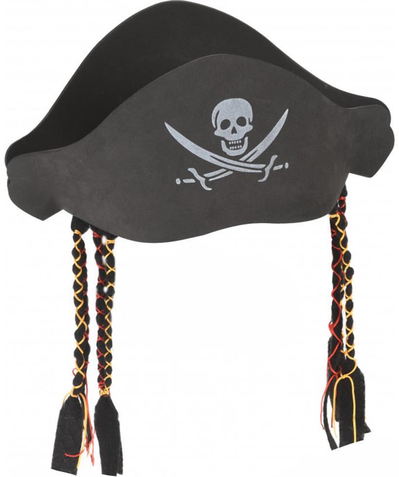 Карнавальный костюм/набор Riota Пират, пиратская шляпа с косичками