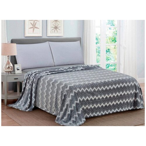 фото Плед "микрофибра-бамбук" арт: pb-225 ; размер: евро альвитек