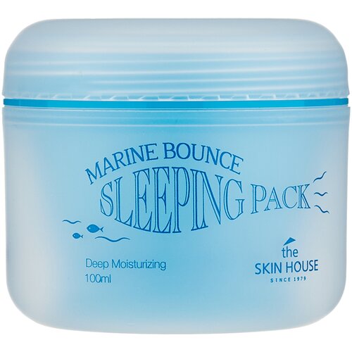 ночная маска the skin house marine bounce sleeping pack 100 мл The Skin House ночная маска с морским коллагеном Marine Bounce Sleeping Pack, 100 г, 100 мл