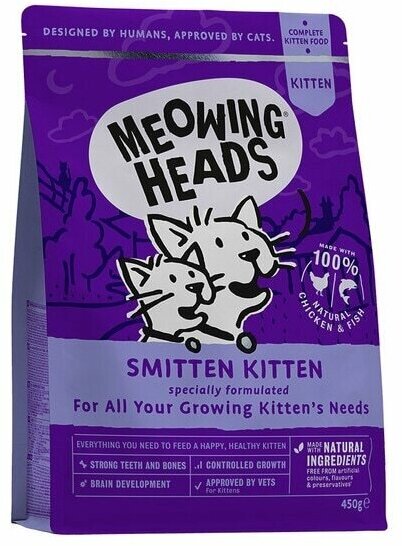 Barking Heads Для Котят с Курицей и рисом "Восторженный котенок" (Smitten Kitten 450g) 0,45 кг