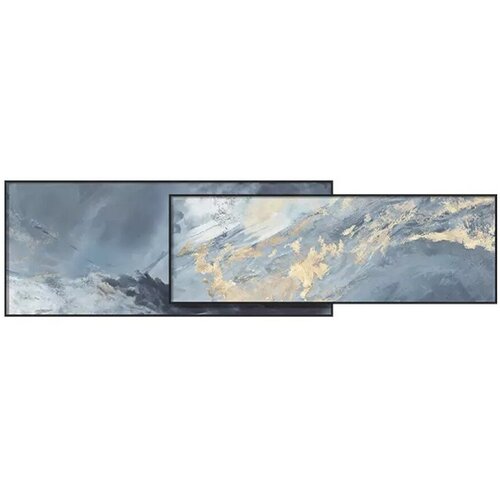 Набор из двух картин Yuihome Large-Scale Abstract Double-layer Decorative Painting Star A (60x210 см)