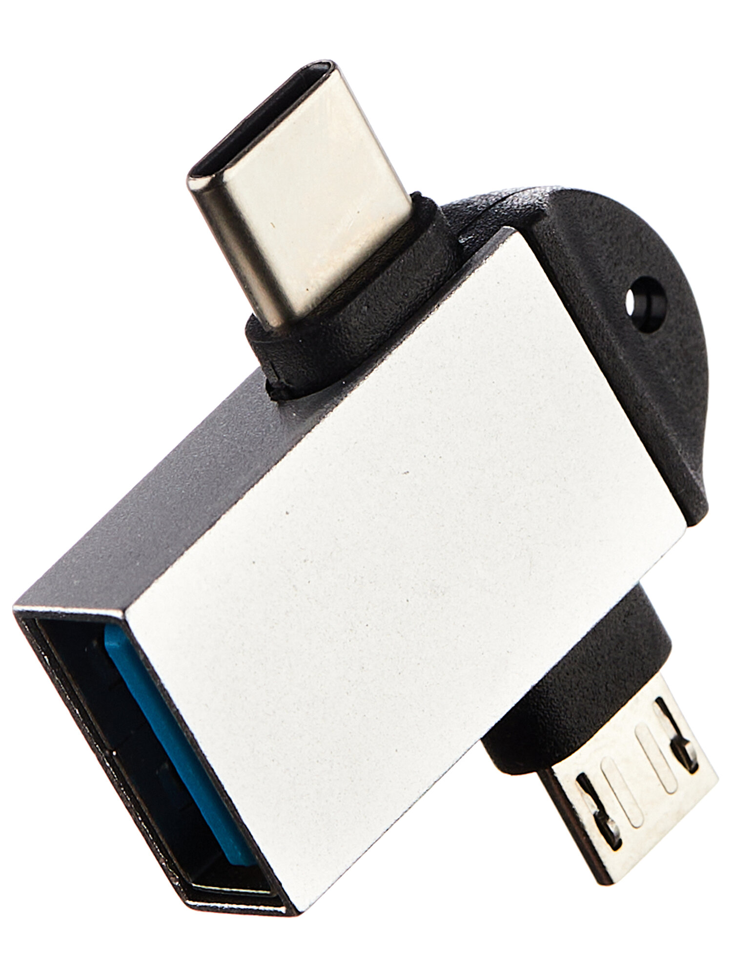 Переходник OTG USB 20 на Micro USB + TYPE-C / Otg type c / Переходник / USB type c / Otg