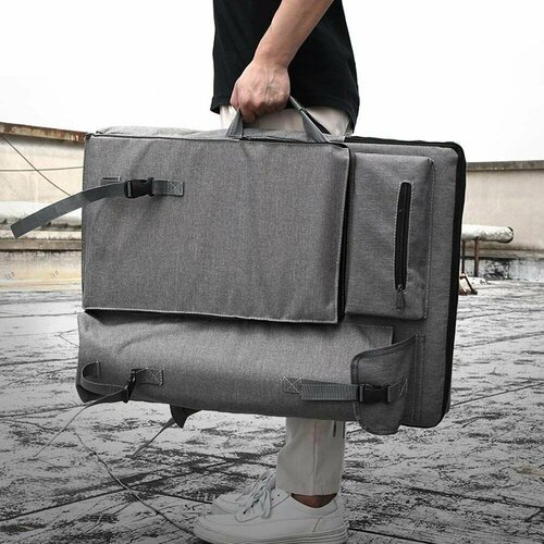 Сумка для художника /Водонепроницаемый рюкзак 47*65*8см серый