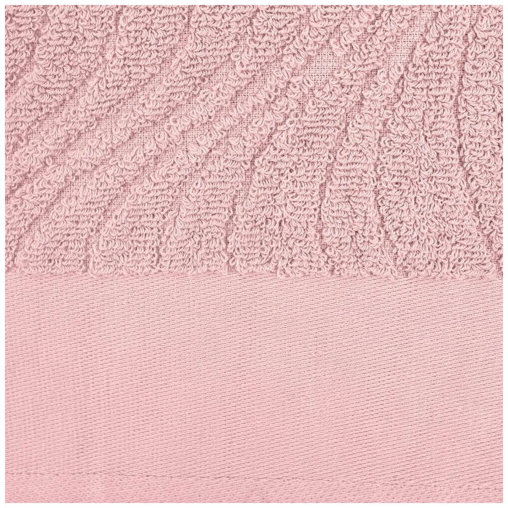 Полотенце махровое банное New Wave, среднее, розовое 50х100 см - фотография № 4
