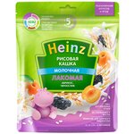 Каша Heinz молочная Лакомая рисовая с абрикосом и черносливом, с 5 месяцев - изображение