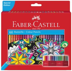 Faber-Castell Карандаши цветные Замок 60 цветов (111260)