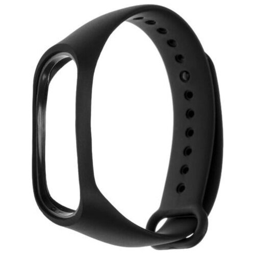 Ремешок для фитнес-браслета Mi Band 3/4 LuazON, черный