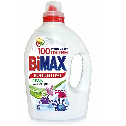 фото Гель для стирки bimax bimax 100 пятен, 2.6 кг, бутылка