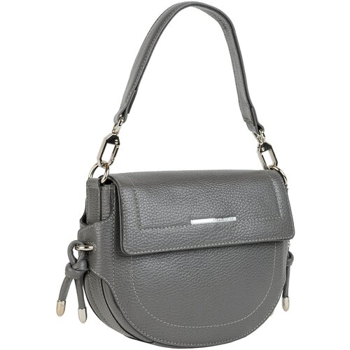 фото Сумка karya, фактура под рептилию, зернистая, серый