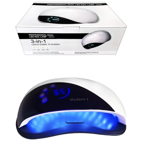 Лампа для маникюра и педикюра UV LED с вентилятором Modern 1 v5 salon nail lamp гибридная uv led лампа для сушки ногтей 54вт белая