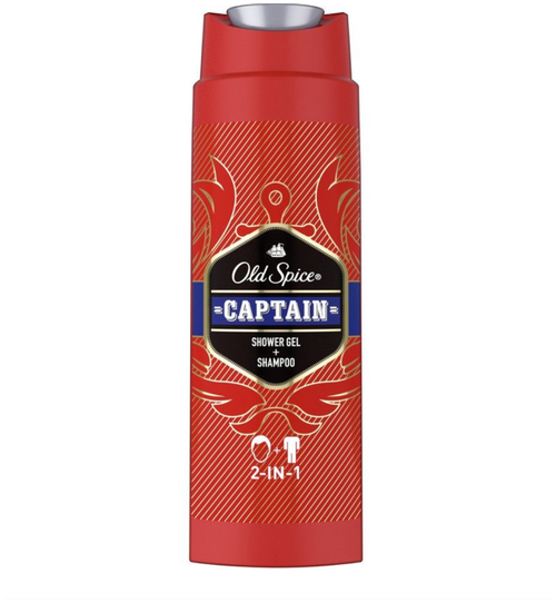 Олд Спайс / Old Spice Captain - Гель для душа и шампунь 2в1 250 мл