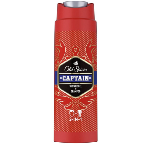 Олд Спайс / Old Spice Captain - Гель для душа и шампунь 2в1 250 мл old spice део стик муж old spice captain 50 мл