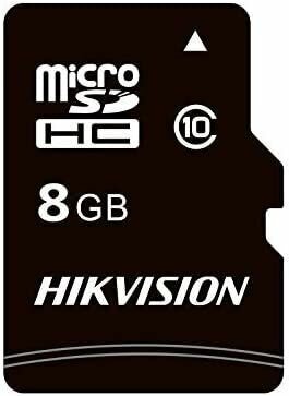 Карта памяти microSDHC UHS-I U1 Hikvision C1 8 ГБ, 23 МБ/с, Class 10, HS-TF-C1(STD)/8G/ZAZ01X00/OD, 1 шт, переходник без адаптера