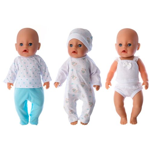 Набор ясельной одежды для куклы Baby Born ростом 43 см (842) распашонка размер 38 желтый