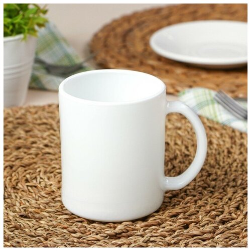 Кружка Avvir Чайная, 320 мл, стеклокерамика, цвет белый