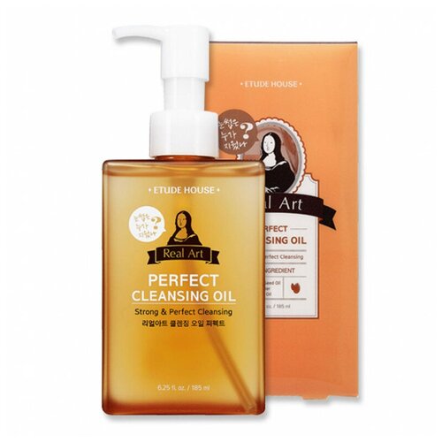 Etude гидрофильное масло Real Art Perfect Cleansing Oil, 185 мл, 255 г гидрофильное масло для лица etude house real art moisture cleansing oil 185 мл