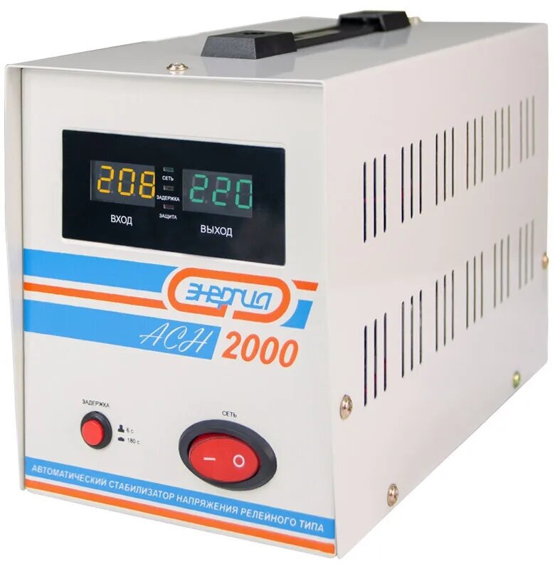 Стабилизатор напряжения Энергия АСH-2000 (однофазный, релейный 8%) 2000 ВА