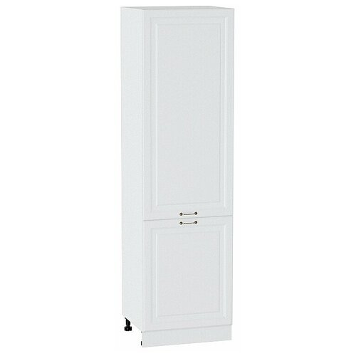 Кухонный модуль шкаф-пенал 60х57.4х213.4 см, Ницца Белый матовый